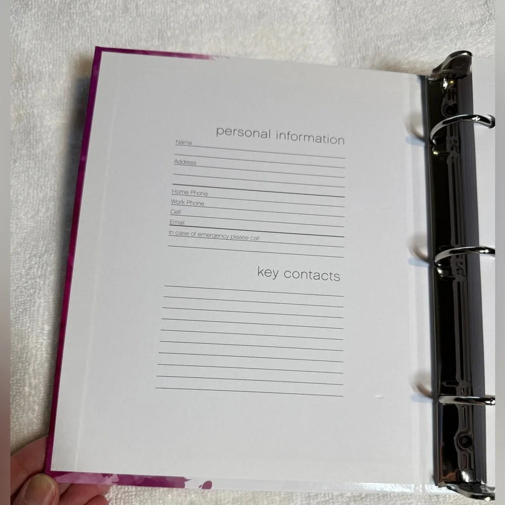 Diane Client Data Organizer - Cosmetologist Hairdresser Estheticians